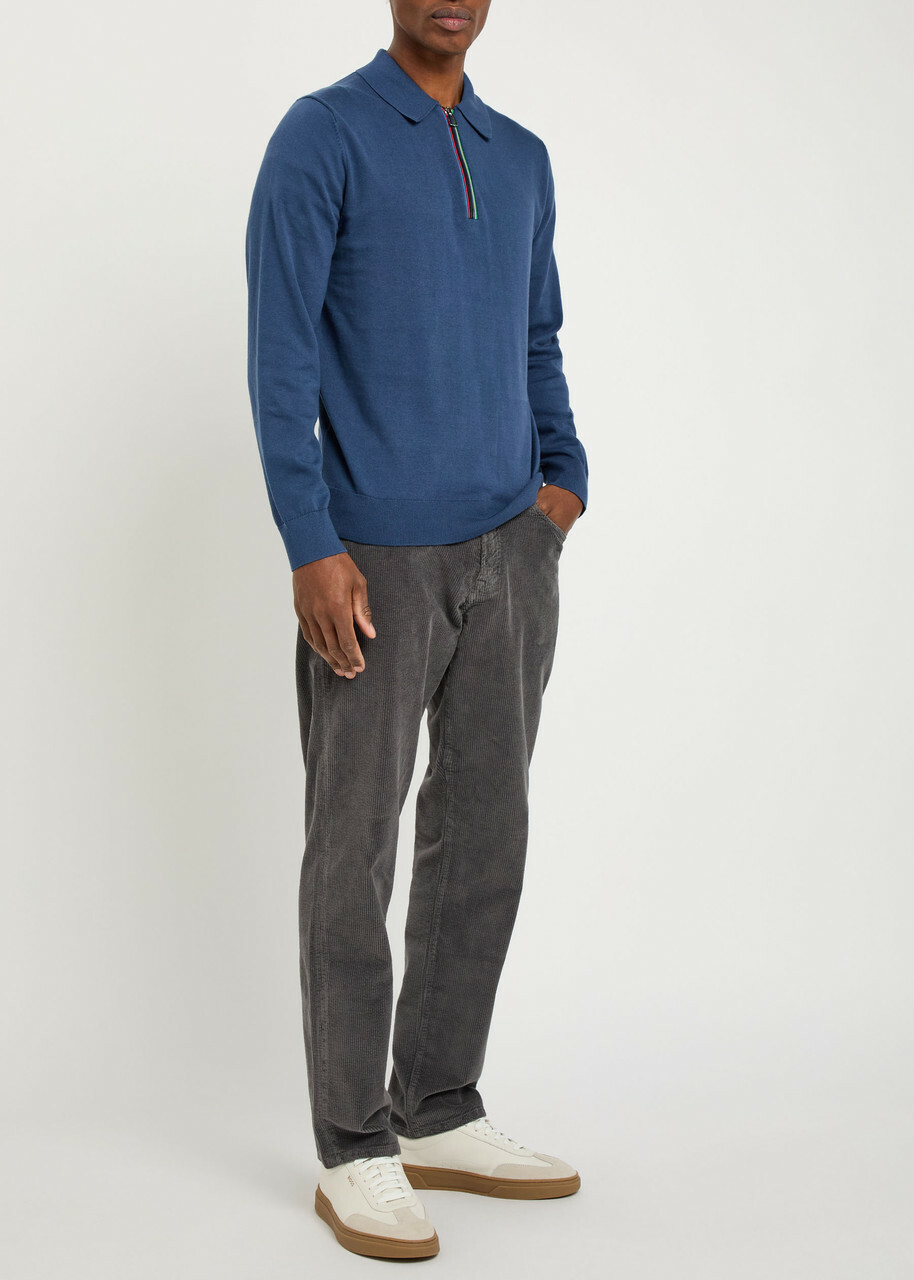 PS Paul Smith Tapered-leg Corduroy Trousers Grey