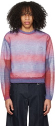 Wooyoungmi Pink & Purple Gradient Stripe Sweater