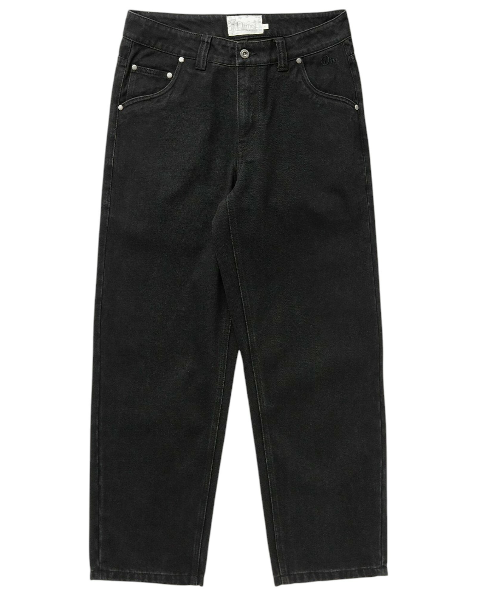 DIME - Djco Straight-Leg Logo-Embroidered Jeans - Black Dime