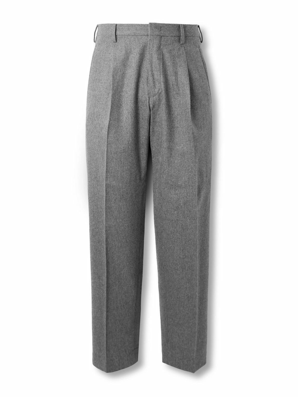 VIP【関税送料無料】希少 INCOTEX GREY LINEN PANTS Incotex - Slim-Fit Cotton and Linen-Blend Cargo Trousers