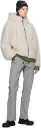 ROA Off-White Heavy Furry Jacket