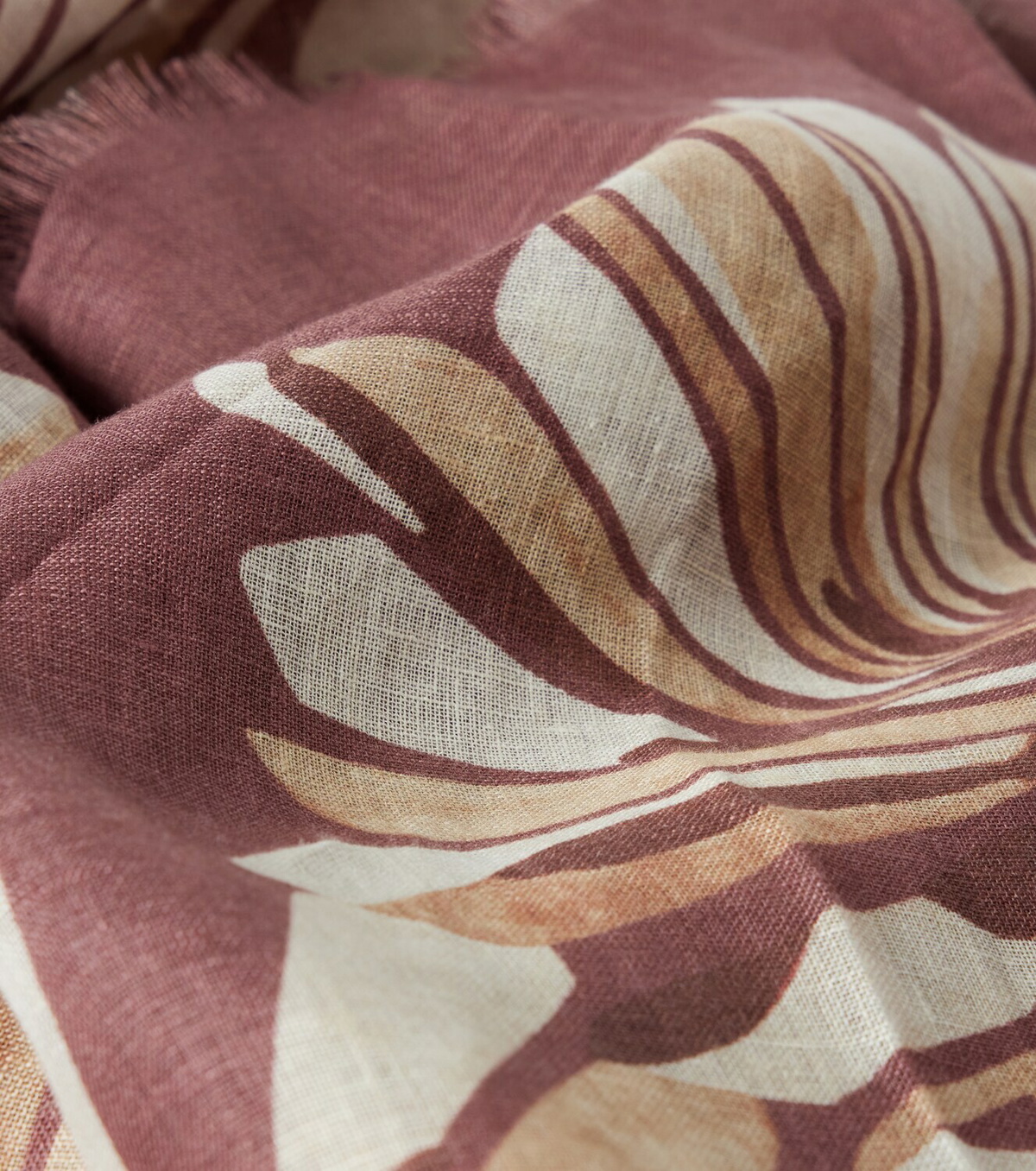 Brunello Cucinelli Floral linen scarf