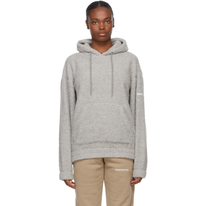 Grey sherpa outlet sweatshirt