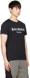 Balmain Black Print T-Shirt