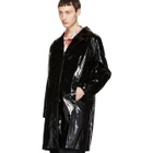 Anton Belinskiy Black Lacquer Vinyl Trench Coat