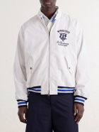 Polo Ralph Lauren - Wimbledon Logo-Embroidered Striped Cotton Blouson Jacket - White