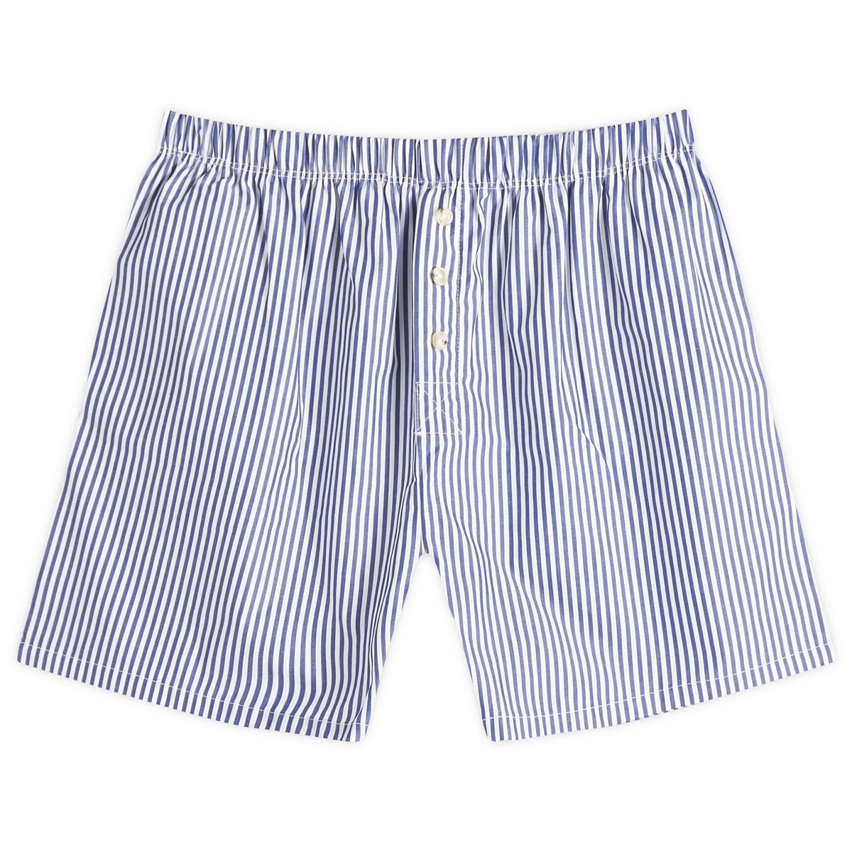 DONNI. Women's Stripe Pop Boxer in Navy Stripe