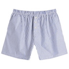 DONNI. Women's Stripe Pop Boxer in Navy Stripe