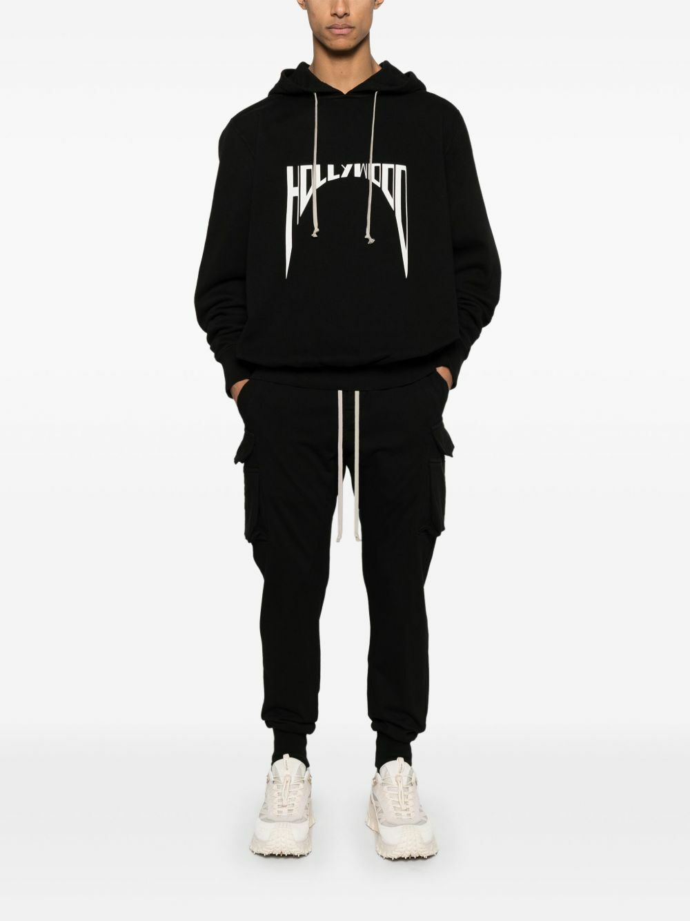 【正規店出品】RICK OWENS MEN HOLLYWOOD RUNWAY HOODIE BLACK Rick Owens Drkshdw - Hollywood Oversized Hoodie | HBX
