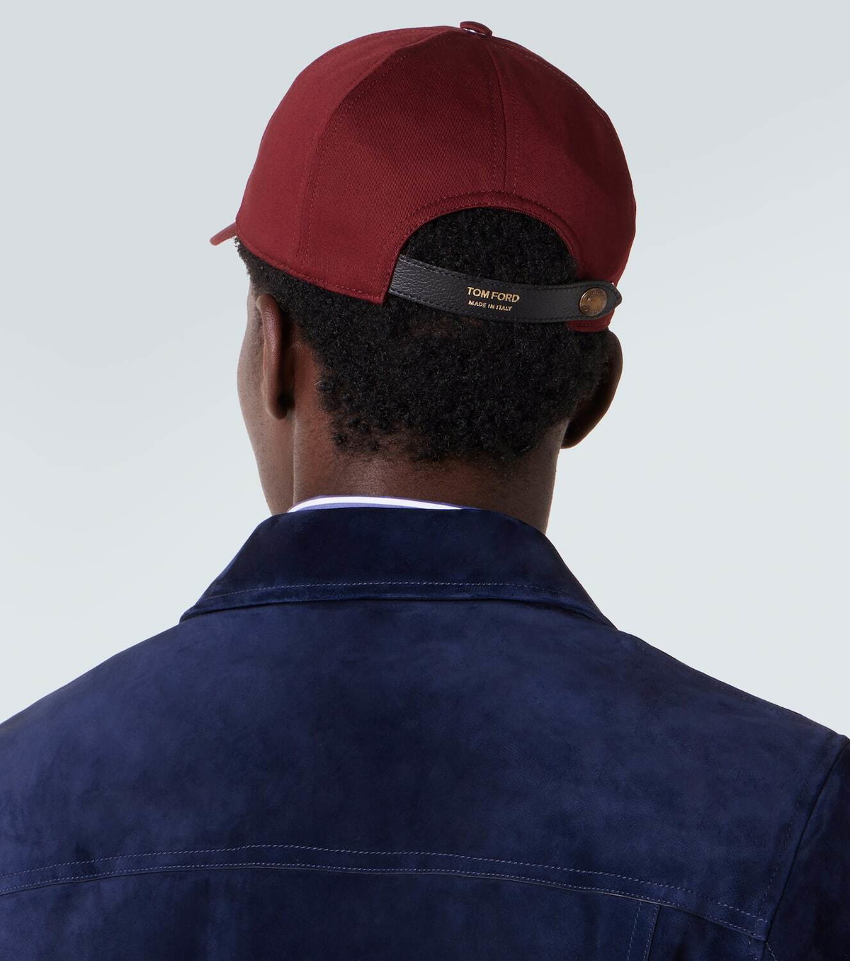 Tom Ford TF leather-trimmed canvas baseball cap