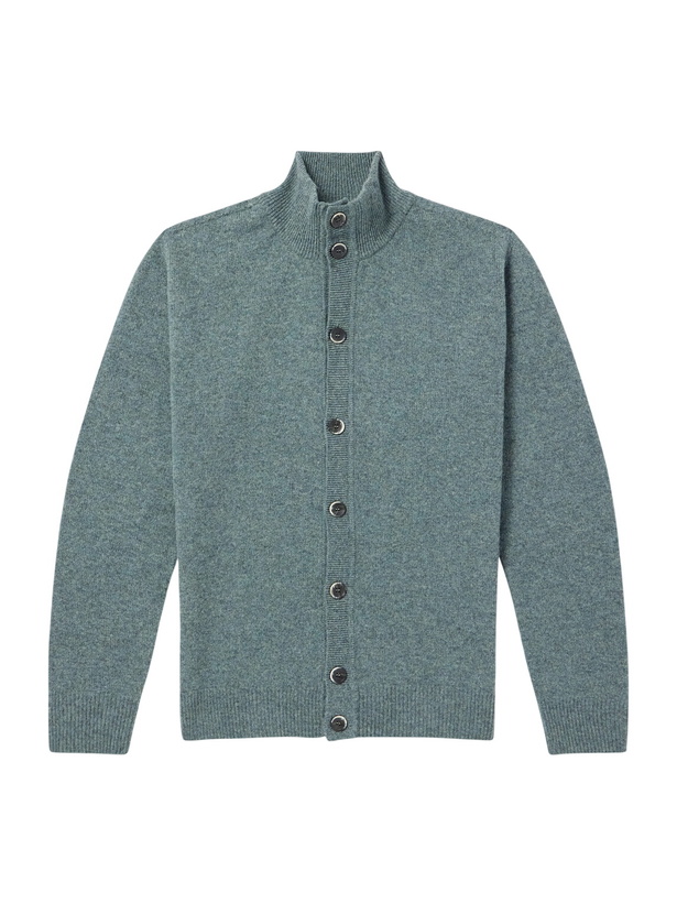 Photo: Altea - Giubbino Virgin Wool Cardigan - Green