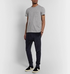 TOM FORD - Tapered Cotton-Blend Velvet Sweatpants - Blue