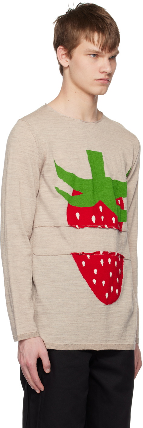 Comme des Garçons Shirt Beige Brett Westfall Edition Sweater