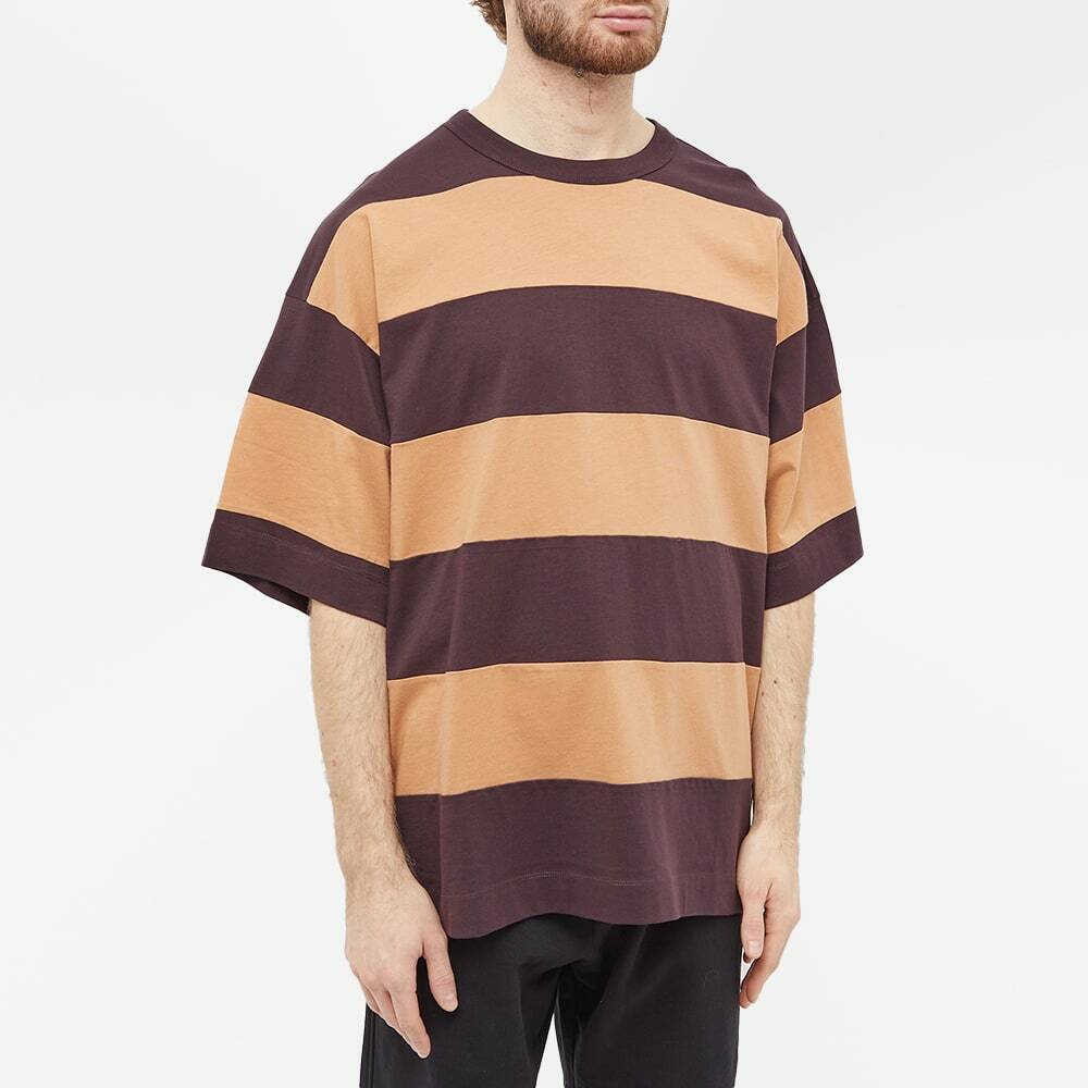 Dries Van Noten Men's Hein Bold Striped T-Shirt in Auber Dries Van