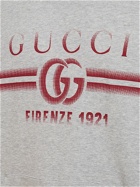 GUCCI Logo Cotton Jersey Hoodie