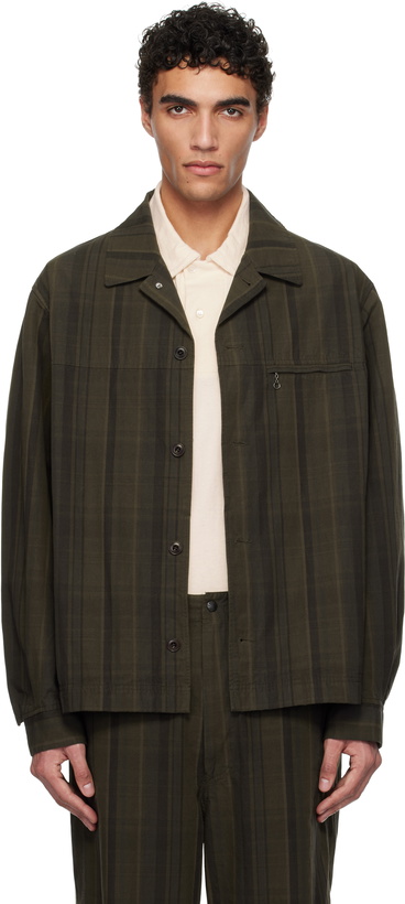 Photo: nanamica Brown Plaid Dock Jacket
