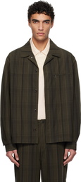 nanamica Brown Plaid Dock Jacket