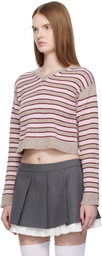 Ashley Williams Beige Molly Knit Sweater