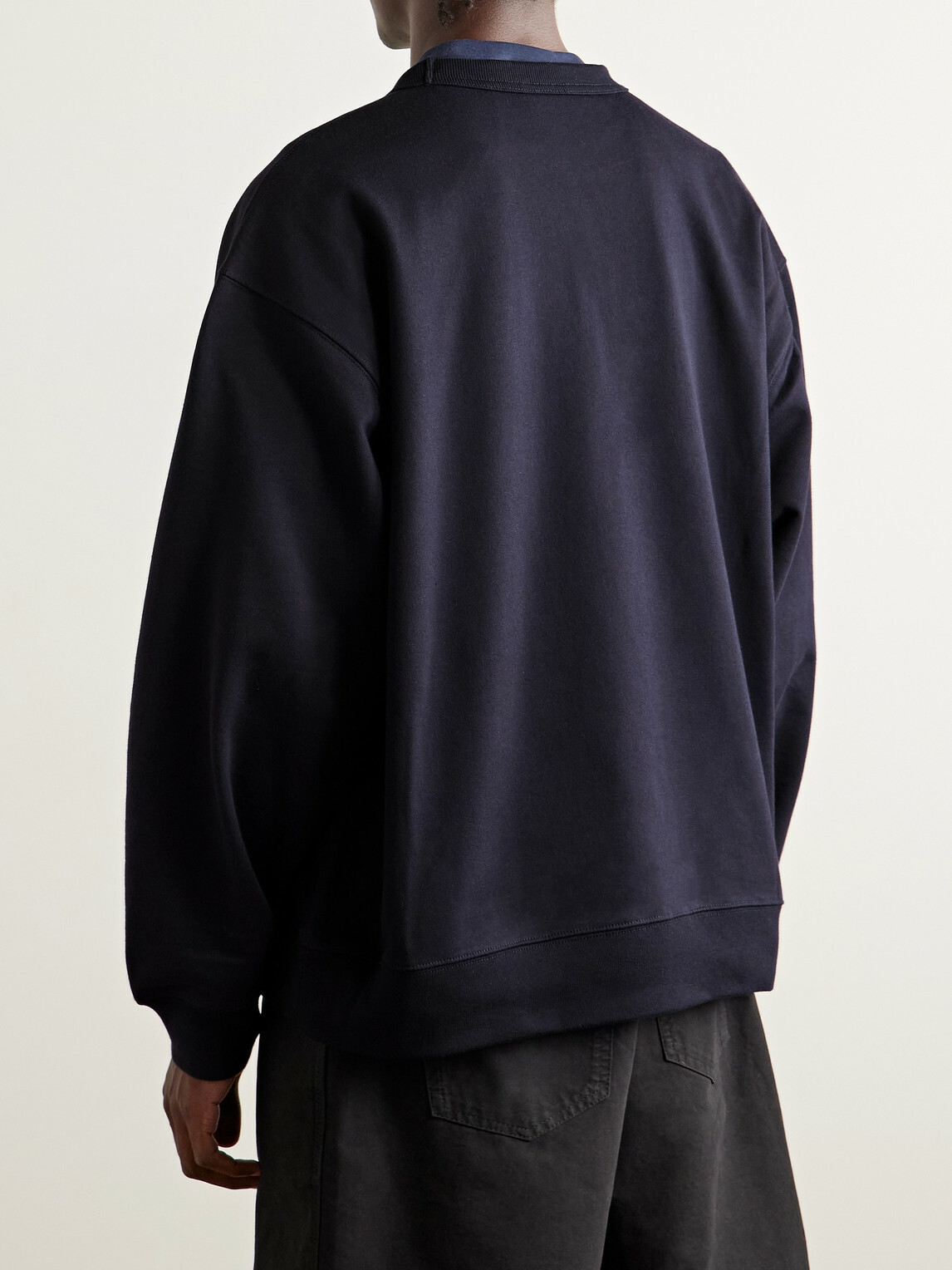 Dries Van Noten - Oversized Cotton-Jersey Sweatshirt - Blue