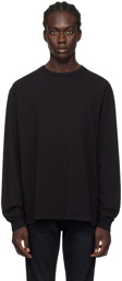 John Elliott Black University Long Sleeve T-Shirt