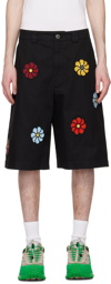 Moncler Genius 1 Moncler JW Anderson Black Bermuda Shorts