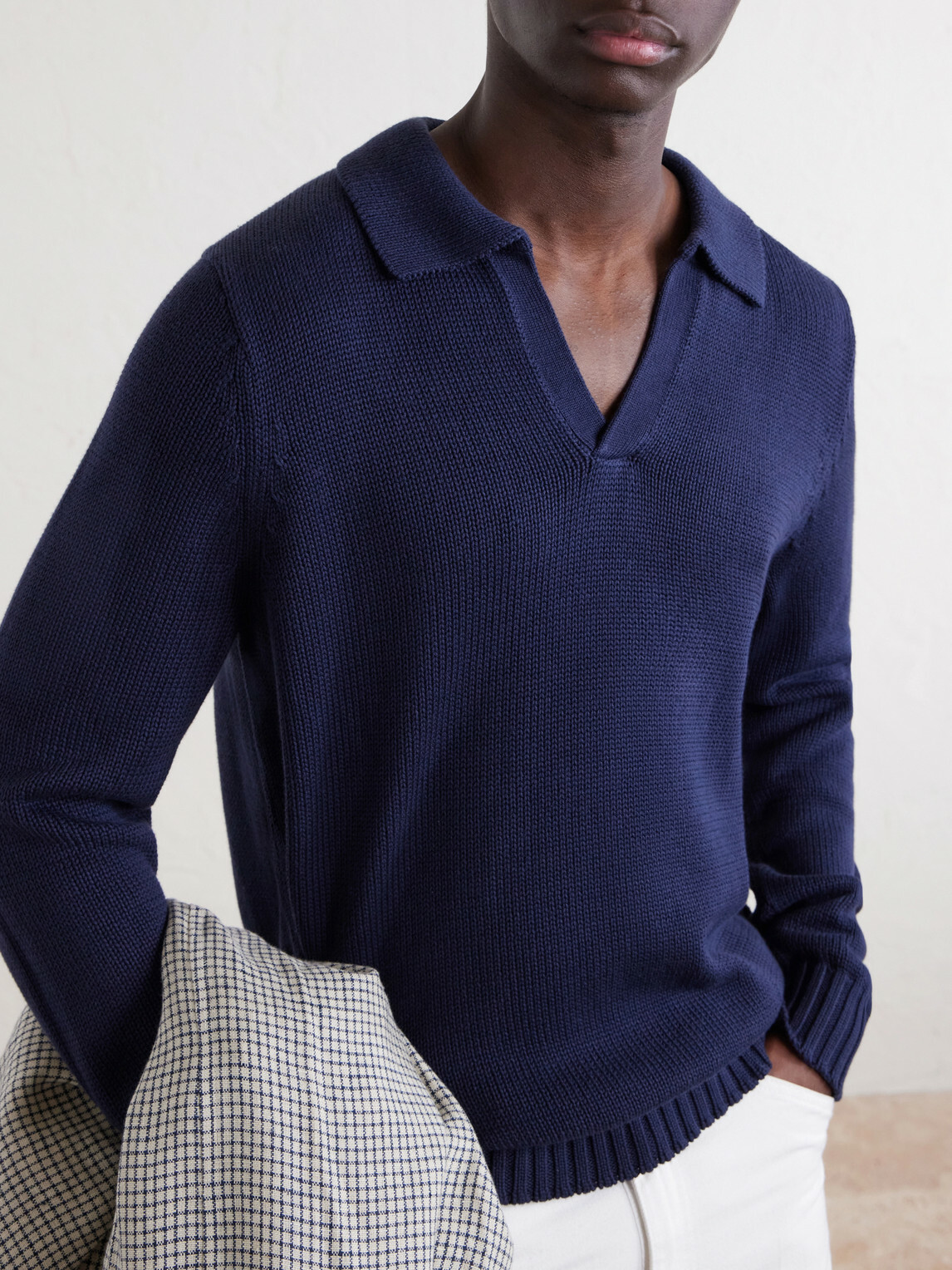 Onia - Cotton Polo Sweater - Blue