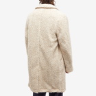 Kestin Men's Edinburgh Overcoat in Oatmeal Wool Fleece