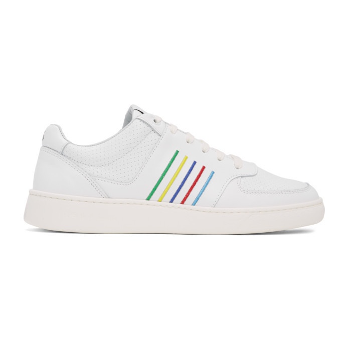 Photo: PS by Paul Smith White Striped Saturn Sneakers