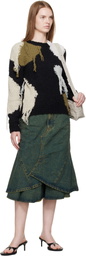 Andersson Bell Black Sylvia Abstract Patchwork Sweater