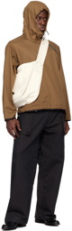 Omar Afridi Brown Half-Zip Jacket