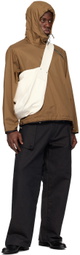 Omar Afridi Brown Half-Zip Jacket