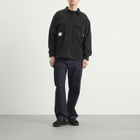 WTAPS Men's Poly Fleece Back Motif Overshirt in Black