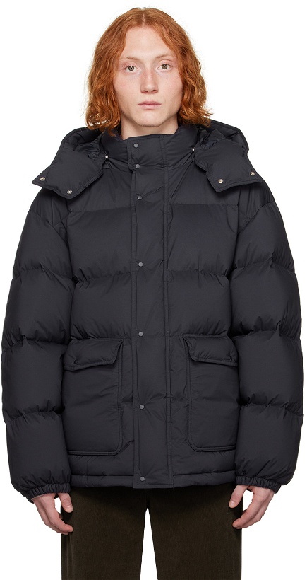 Photo: POTTERY Navy Rustic Down Jacket