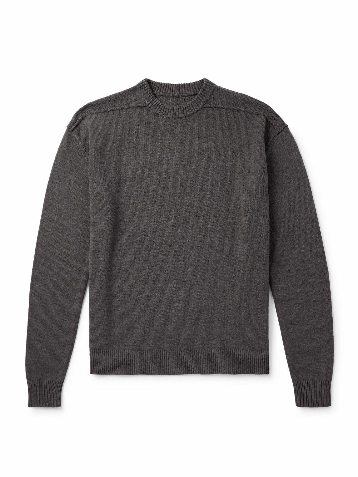 RICK OWENS long subhuman sweater with cut out Black Rick Owens