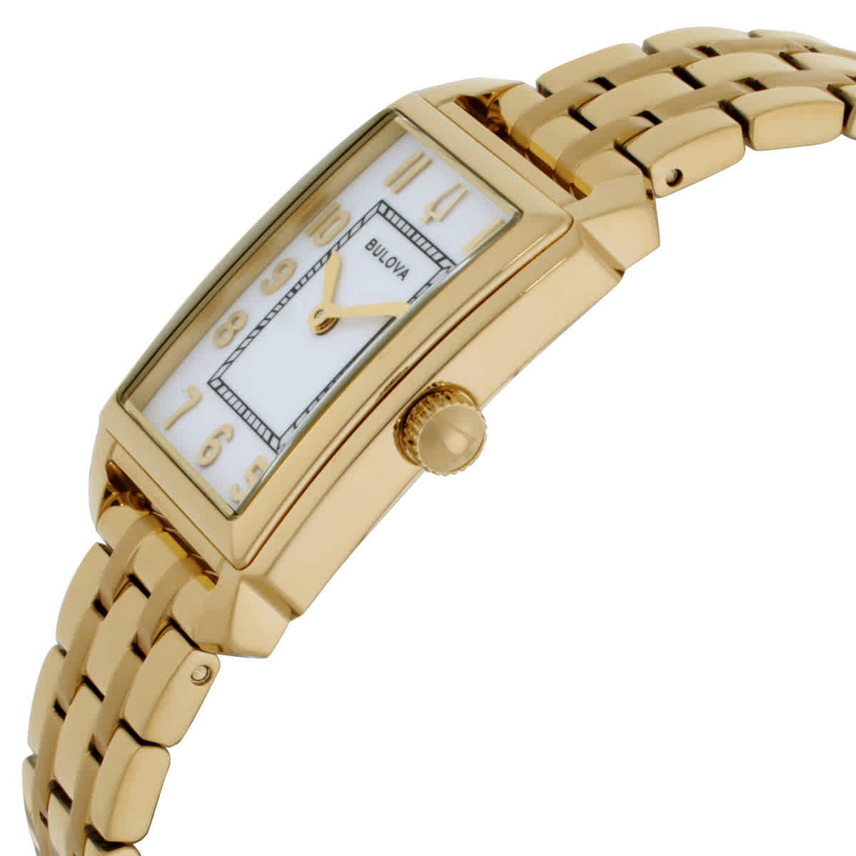 Bulova Sutton Quartz White Dial Ladies Watch 97L186
