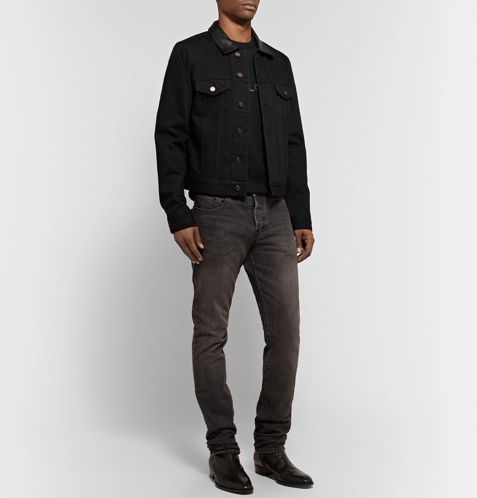 Saint Laurent - Logo-Embellished Wool Sweater - Men - Black