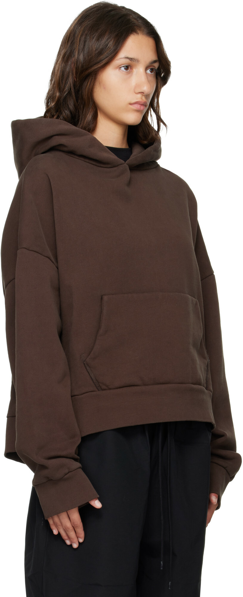 Entire Studios Brown Heavy Hoodie