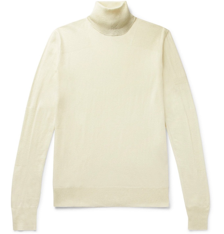 Photo: AMIRI - Wool and Cashmere-Blend Rollneck Sweater - Neutrals