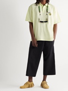 LOEWE - Paula's Ibiza Oversized Logo-Embroidered Cotton-Piqué Polo Shirt - Green