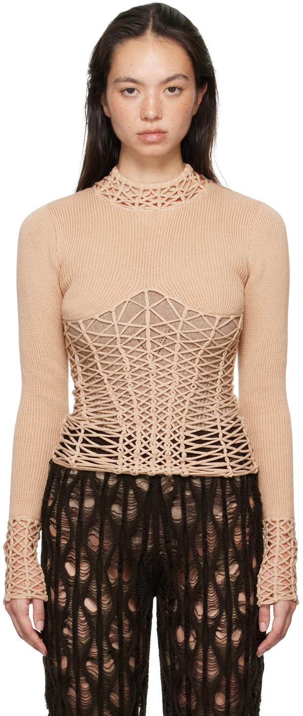 トップス ISA BOULDER long sleeve sweater Evergreen Striped Float Long Sleeve - Isa Boulder – Assembly New York