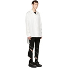 D.Gnak by Kang.D White High-Low Pyjama Silk Shirt