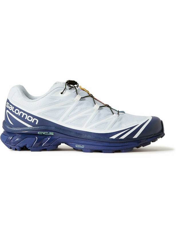 Photo: Salomon - XT-6 GTX GORE-TEX™ Running Sneakers - Blue