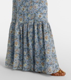 Veronica Beard Clem floral cotton and silk maxi dress