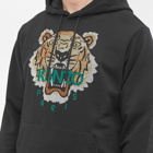 Kenzo Men's Embroidered Seasonal Tiger Popover Hoody in Black