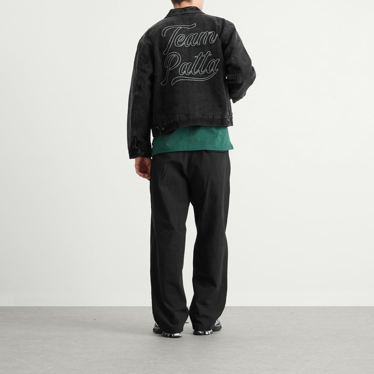 Patta Men's Washed Canvas Jacket in Black