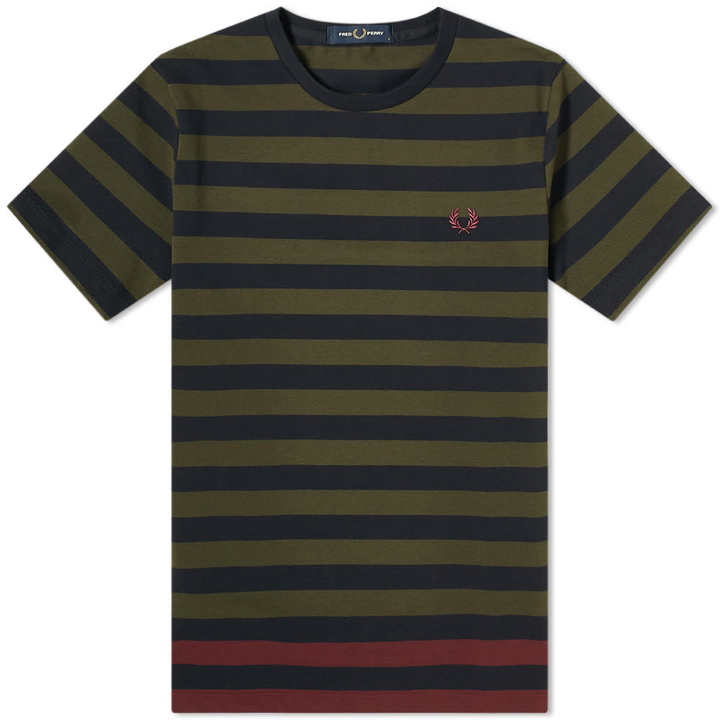 Photo: Fred Perry Authentic Bold Stripe Pique Tee