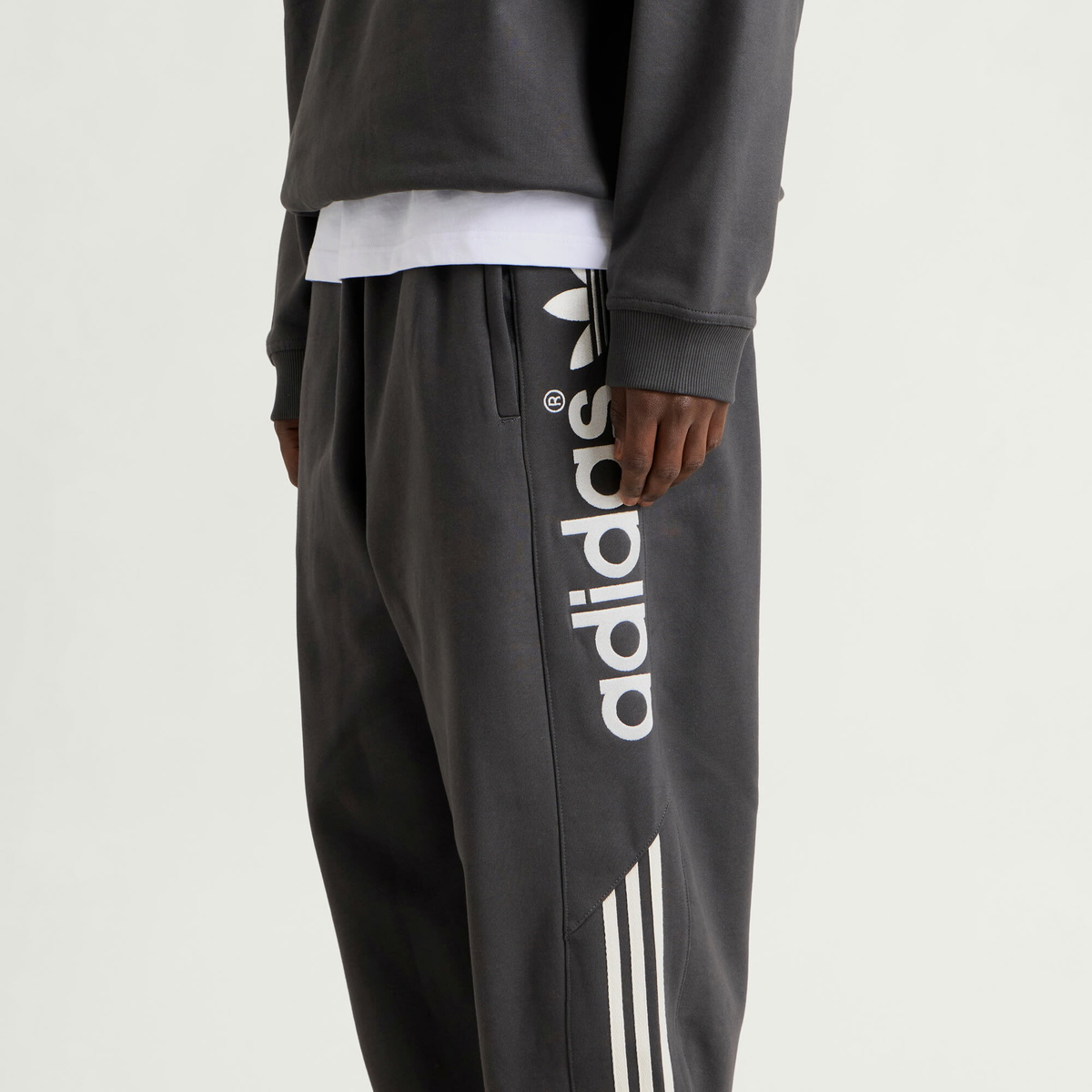Adidas Men's Block Sweatpant in Utility Black
