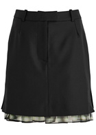 16 Arlington Moss Wool Mini Skirt Black