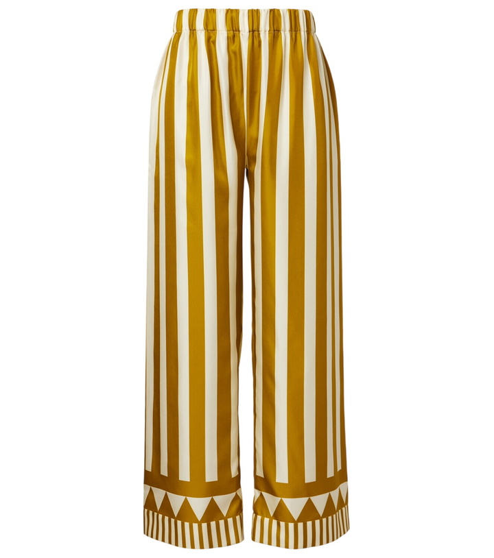 Photo: Eres Pacha striped silk twill palazzo pants