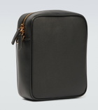 Versace - Medusa embellished leather crossbody bag